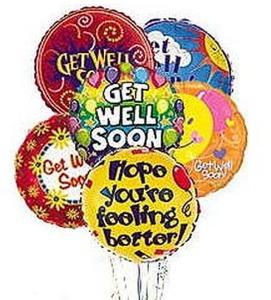 Stein Get Well Mylar Balloon Bouquet