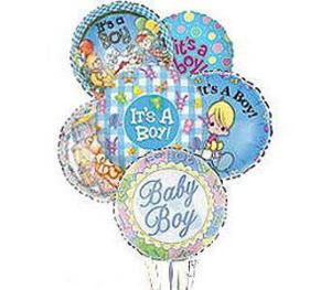 Stein Mylar Balloon Bouquet &ndash; Baby Boy